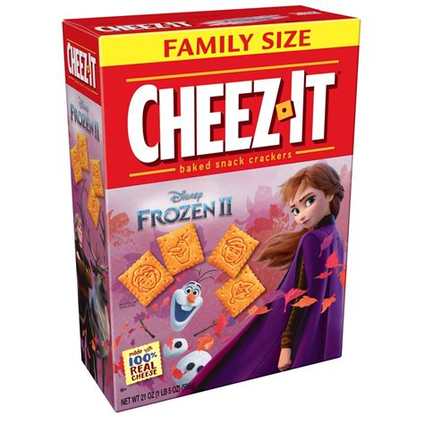 Approximately 26 by 24 millimetres (1.0 by 0.94 in), the rectangular crackers are made with wheat flour, vegetable oil, cheese made with skim milk, salt, and spices. Cheez-It, Baked Snack Cheese Crackers, Original, Family ...