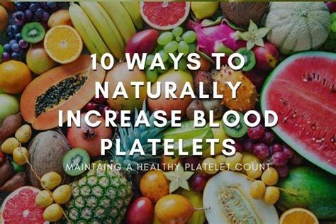 10 Ways To Naturally Increase Blood Platelets Herbal Goodness