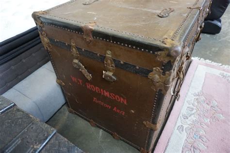 Antique Shipping Trunk Big Valley Auction