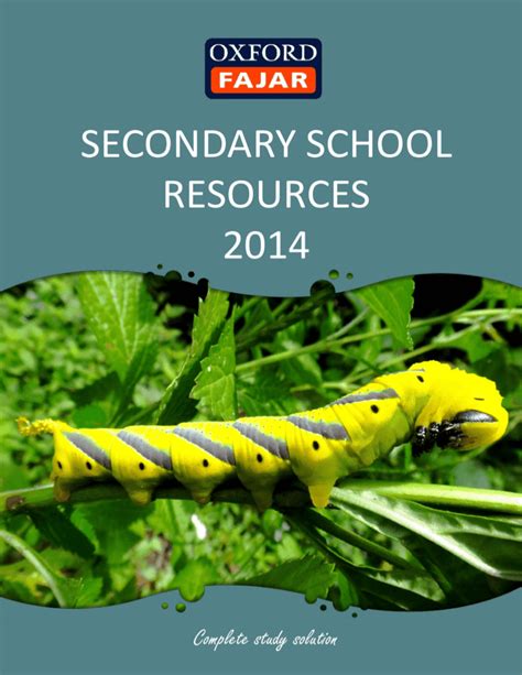 Secondary School Resources 2014