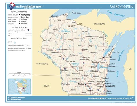 Map Of Wisconsin Public Domain Geographic Map Picryl Public