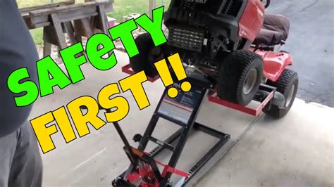 Riding Mower Jack Lift Pro Lift Youtube