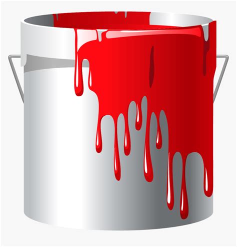 Painter Clipart Red Paint Bucket Red Paint Bucket Clipart Hd Png