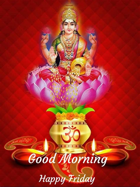 Good Morning Happy Thursday With Hindu God On Lotus