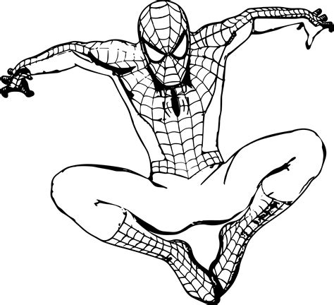 Spiderman Coloring Pages Free At Free Printable
