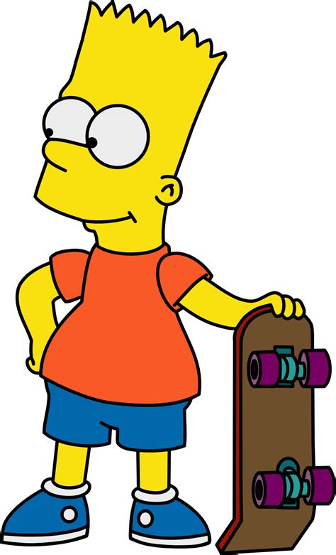 Bart Simpson Monopatín Png Transparente Stickpng