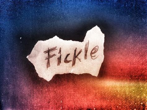 The Word Fickle On The Small Cut Paper Holding In Hands Stock Photo - Image of word, holding ...