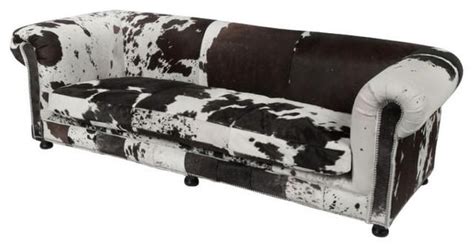 Cowhide Sofas Couches Wood Chair