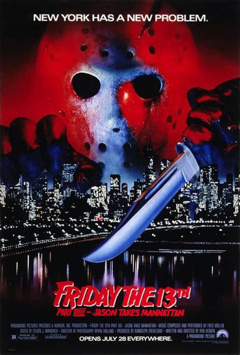 Friday The 13th Part Viii Jason Takes Manhattan Movie Poster 1989