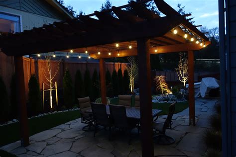 Pavilion Porch Pergola Lighting Transforms Your Shady Outdoor