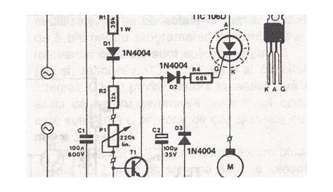 AC Drill Speed Controller Circuit - ElectroSchematics.com