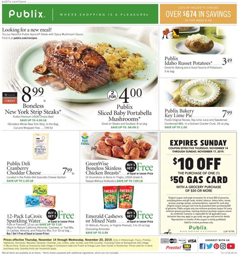 Publix Current Weekly Ad 1114 11202019 5 Frequent