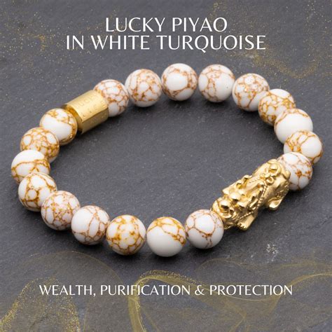 Lucky Piyao In White Turquoise Bracelet Lucky Life Manila