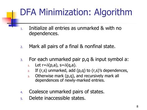 Ppt Dfa Minimization Powerpoint Presentation Free Download Id2022605