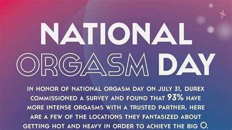 national orgasm day most popular places to have sex in public glamour