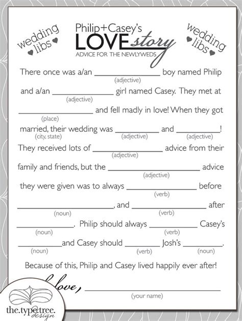 They will certainly entertain your bridal shower or wedding. Wedding Mad Libs DIY Printable pdf file | Etsy in 2021 ...