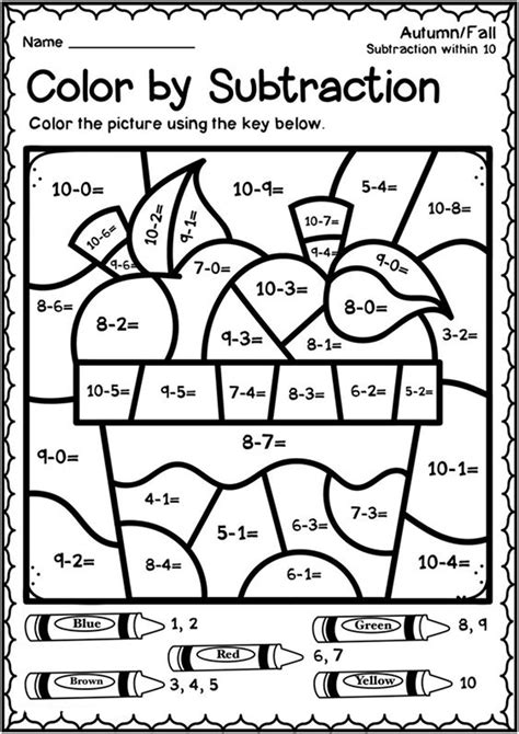 Free Printable Color By Number Worksheets For Kindergarten Tulamama