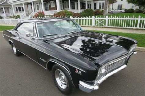 1966 Chevrolet Impala Ss 396325 Hp 4speed Tuxedo Black
