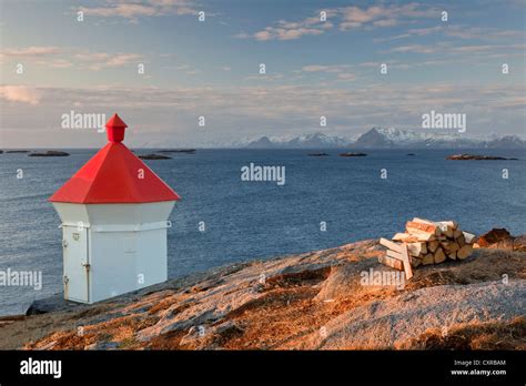 Lighthouse On The Coast Henningsvaer Lofoten Islands Norway Europe