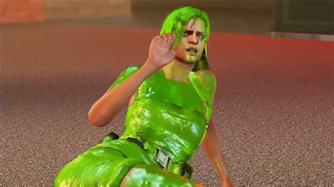 Hot Girl Gets Slimed With Gooey Splat Sexy Sfx 11 Youtube