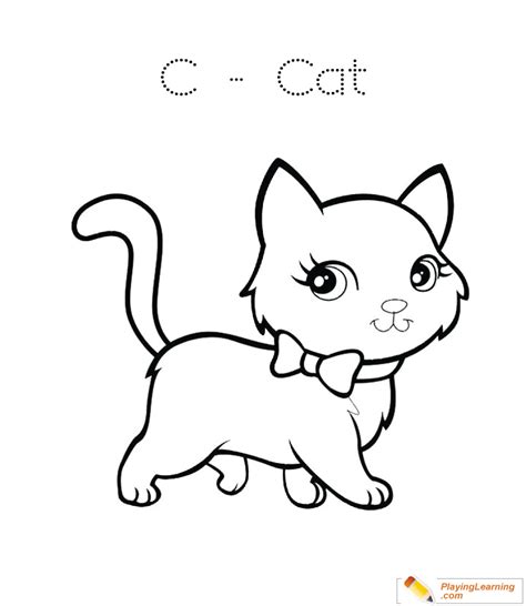 Les animaux, des personnages mignons, de l'horreur comique, et surtout. C Is For Cat Coloring 01 | Free C Is For Cat Coloring