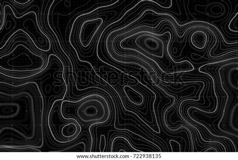 3d Topographic Map Background Concept Topo Stock Illustration 722938135