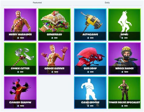Fortnite Item Shop 29th December All Fortnite Skins And Cosmetics New