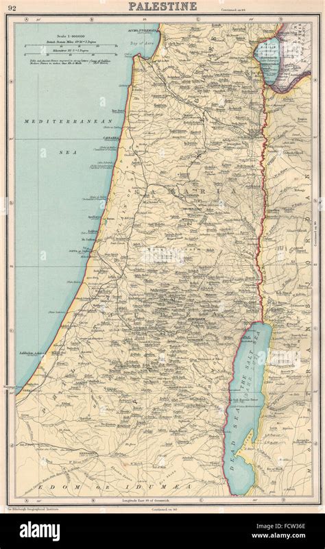 Palestinagalilea Judea Samaria Filisteabíblica Moderna 1924