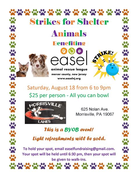 Strikes For Shelter Animals Easel Animal Rescue League And Pet Adoptions