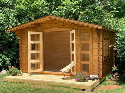 Modern Design Prefab Wood Garden Shed Kit Bristhol 13x11 117 Sq