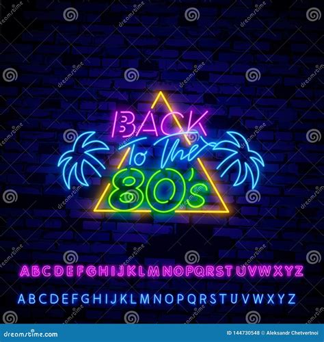 Back To 80`s Neon Sign Bright Signboard Light Banner Back To 80s