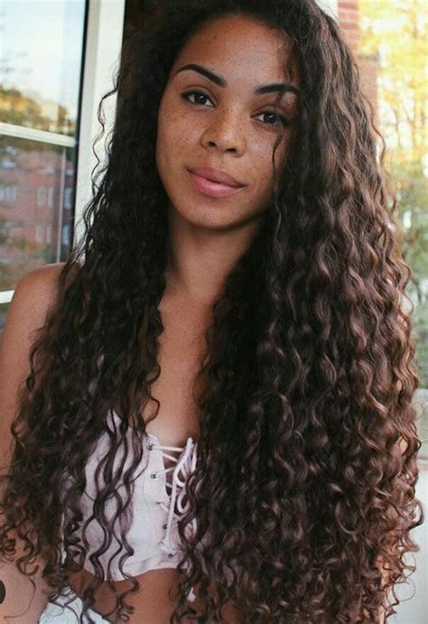 Natural Hair Styles, Long Hair Styles, Long Curly Weave, Long Curly