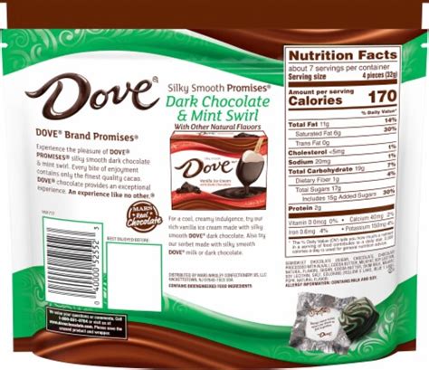 Dove Chocolate Promises Dark Chocolate And Mint Swirl Candy 761 Oz