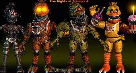 Nightmare Chica Model Showcase Fnaf 4 Blender By Chuizaproductions