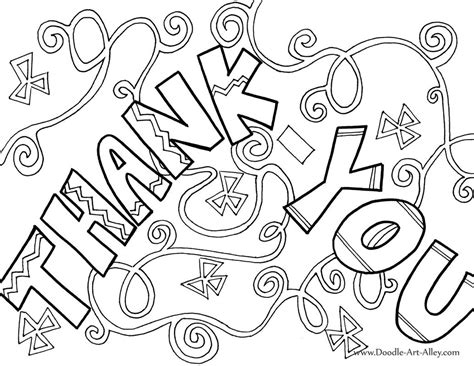 Thank You Coloring Pages Free At Free Printable