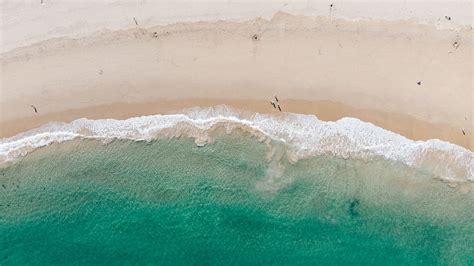 Aerial Drone View People Topdown Wave Creative Commons Water