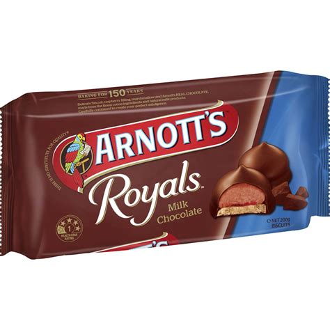 Arnotts Royals Milk Chocolate Biscuits 200g Woolworths