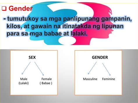 Konsepto Ng Gender At Sex Ppt