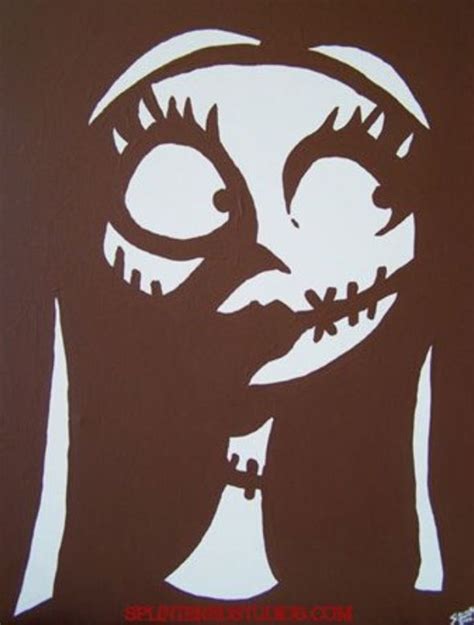 Heres A Template Or Stencil Or Sally Fro Nightmare Before Christmas If