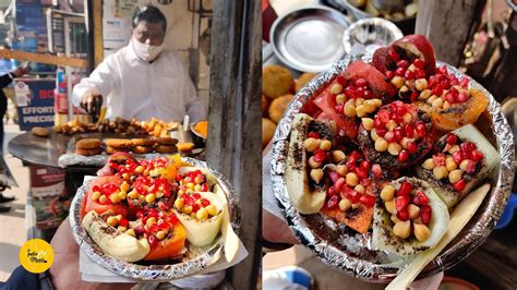 Purani Delhi Famous Kuliya Ki Fruit Chaat Rs 100 L Hira Lal Chat