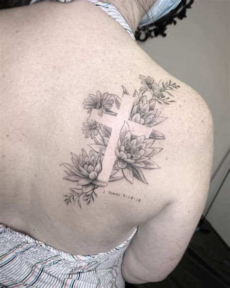 Https://tommynaija.com/tattoo/cross Flower Tattoo Designs