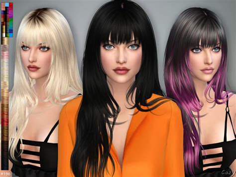 Cazy Aliza Hairstyle The Sims Resource Sims 4 Hairs