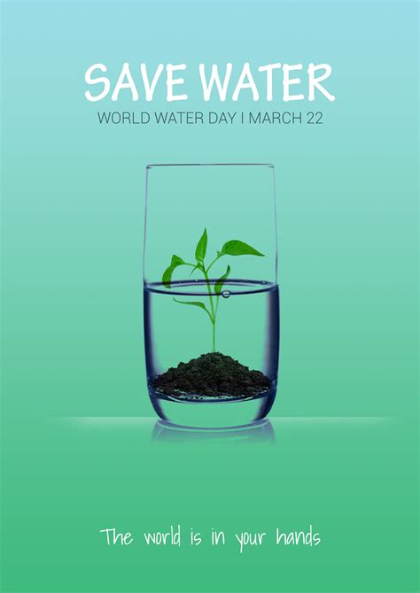 Poster Design For Save Water Behance