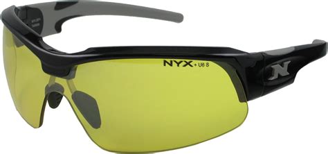 nyx sport vision pro z 17 series sunglass with z87 1 safety rating black gray frame