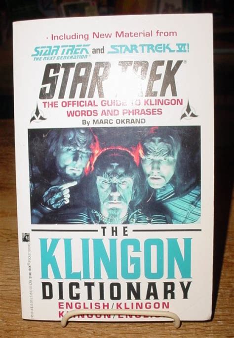 The Book Trout Book Of The Day Klingon Dictionary
