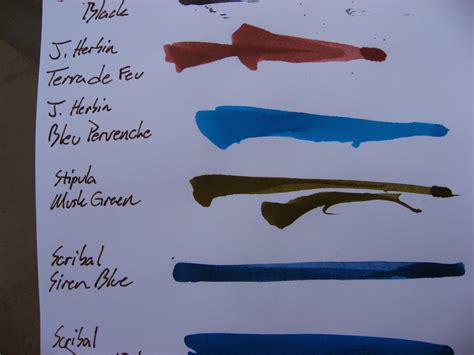 Ink Samples And Anderson Pens Inkdependence