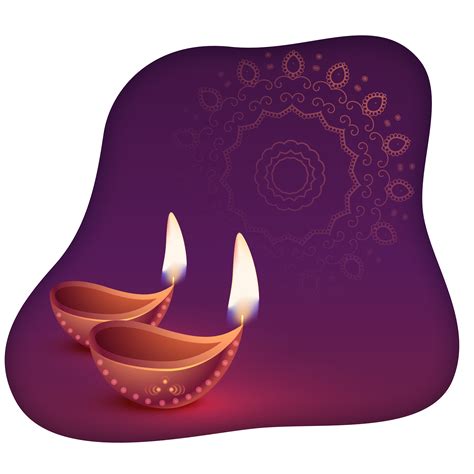 Beautiful Happy Diwali Diya Abstract Background Download Free Vector
