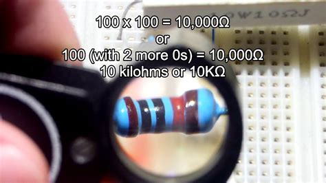 100k Ohm Resistor Color Code 5 Band