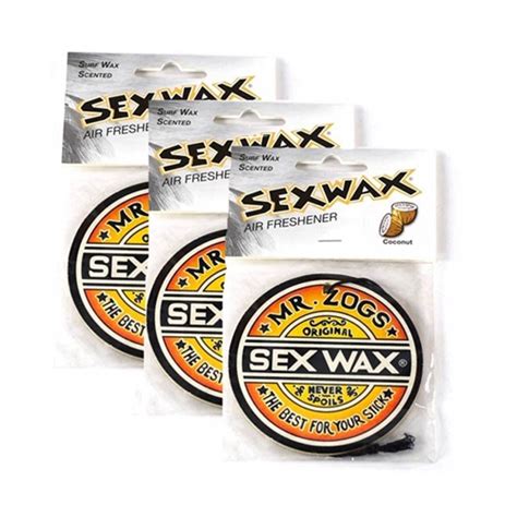 Mr Zogs Sex Wax Coconut Air Freshener Triple Pack The Wave Shack