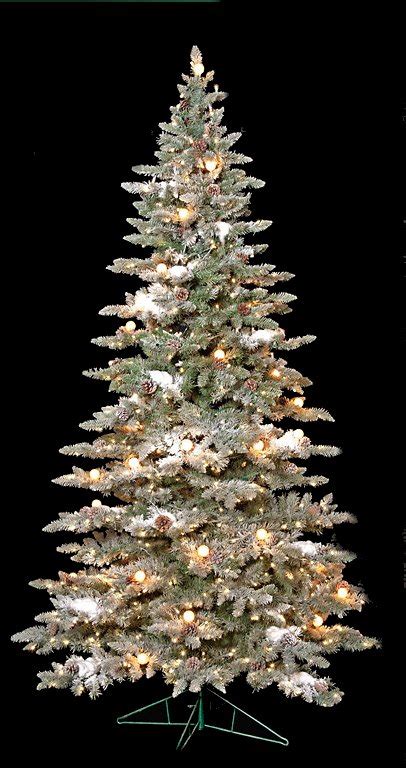Earthflora Flocked Colored Artificial Christmas Trees C 120128 75